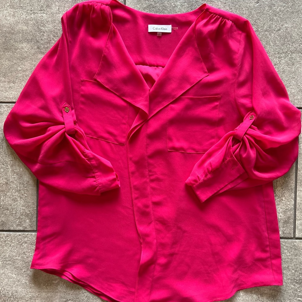 Calvin Klein Bright Pink Blouse